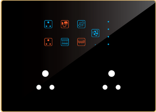 Edge Color Touch 6 Switch 1 Fan 2 Socket