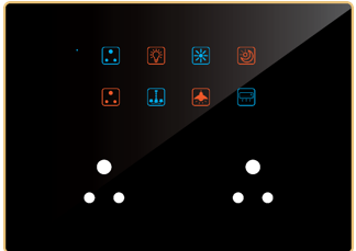 Edge Color Touch 8 Switch 2 Socket